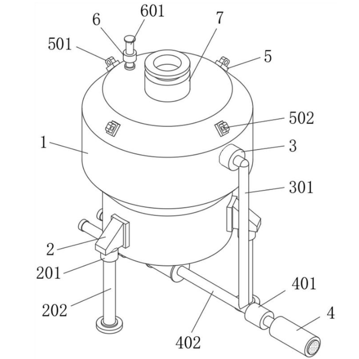 Yinchi na-echekwa patent maka mgbapụta silo dị elu yana imepụta ọwa abụọ